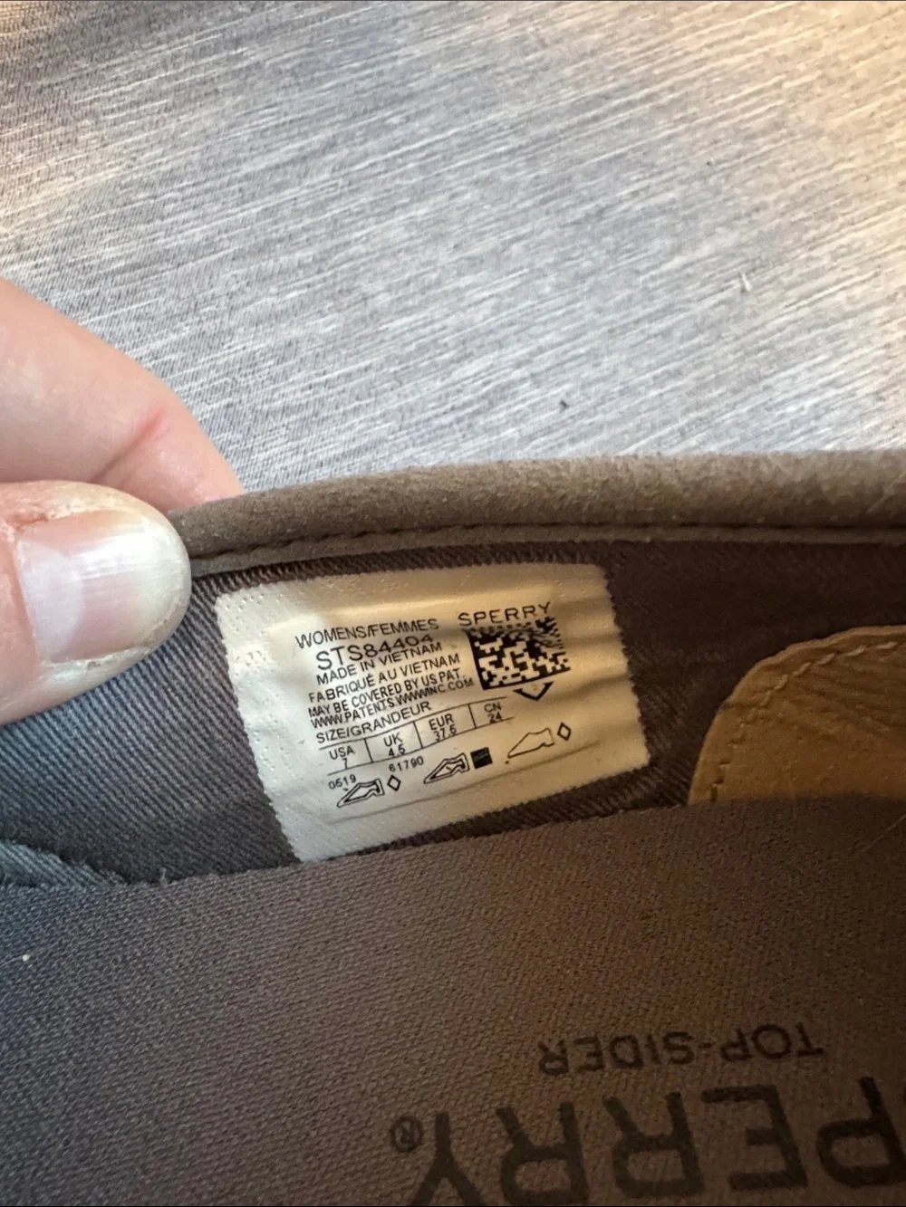 Sperry Women's Perforated Slip-On Loafers in Gray